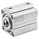 Heschen Pneumatischer kompakter Aluminium-Luftzylinder, SDA 50–50, Bohrung 50 mm, Hub 50 mm, PT1/4 Zoll Anschlussgröße, doppeltwirkend
