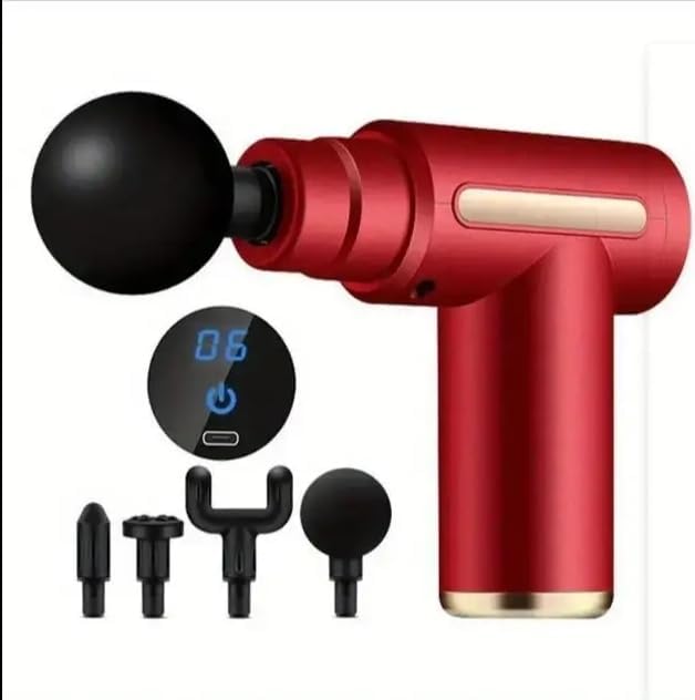 Miniatura 8 de Pistola de masaje muscular de mano para tejido profundo, pistola masajeadora de espalda de percusión para atletas, alivio del dolor, masajeador