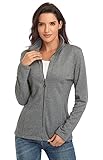 Anienaya Women's Stand Collar Lightweight Jacket Cotton Jackets Warm Slim Fit Casual Zip up Outerwea