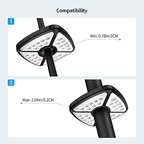 Patio Umbrella Lights, 32 Led Rechargeable Umbrella Light, Cordless Umbrella Pole Light For Patio Umbrellas,Camping Tents And Outdoor Use,2 Brightness Modes #TOP5