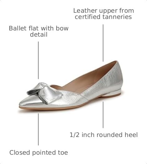 Image of Naturalizer Womens Havana Pointed Toe Slip On Dress Ballet Flat