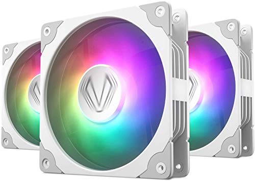 Vetroo ARGB120 48.1 CFM 120 mm Fans 3-Pack (VT-FAN-ARGB120-WT X3 ...