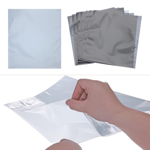 Image of MECCANIXITY 20Pcs Anti Static Bags ESD Shielding Bag Flat Open Top Anti Static Bag for Electronic Devices 9.4x10.6 Inch(240 * 270mm)
