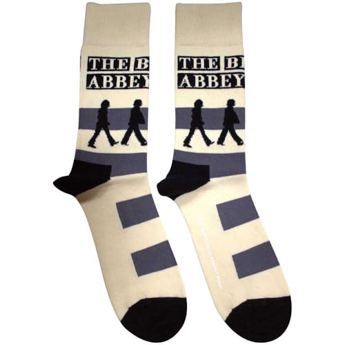 Rock Off officially licensed products The Beatles Abbey Road Crossing Ankle Socks Size One Size - Les Beatles, Paul McCartney, John Lennon, RIngo Starr, George Harrison Rock Off officially licensed products The Beatles Abbey Road Crossing Ankle Socks Size One Size