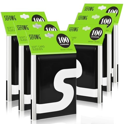 600 Counts Card Sleeves, Penny Sleeves for Trading Cards, Baseball Card Sleeve, Clear Trading Card Sleeve, Soft Plastic Card Protector Sleeve for Sports, Football, Game Cards, MTG