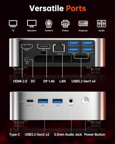 Image of ACEMAGIC Mini PC Windows 11 Pro, Ryzen 7 7730U K1 Mini Computers(Beat 6800U, up to 4.5Ghz) 16GB RAM 512GB SSD, Light Gaming Desktop 4K Triple Display Mini Desktop Bluetooth /WiFi6 /Office