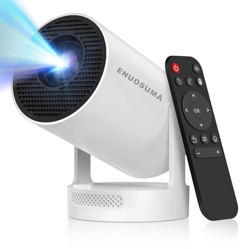 Image of 【Electric Focus】Mini Projector, Projector 4K 1080P Support, 260 ANSI Lumens Projector with Wifi and Bluetooth, Upgrade Smart Proyector, 5w Speaker, Auto Keystone Correction 35 inch-130 inch Screen HY300 Plus