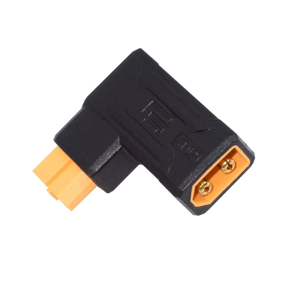 NFHK Adapter XT60 Male SC100 Protocol to XT60 Female Fast Charging Angled Horizontal Adapter for RC Lipo Battery Quadcopter Multicopter Aeromodelling — image 1