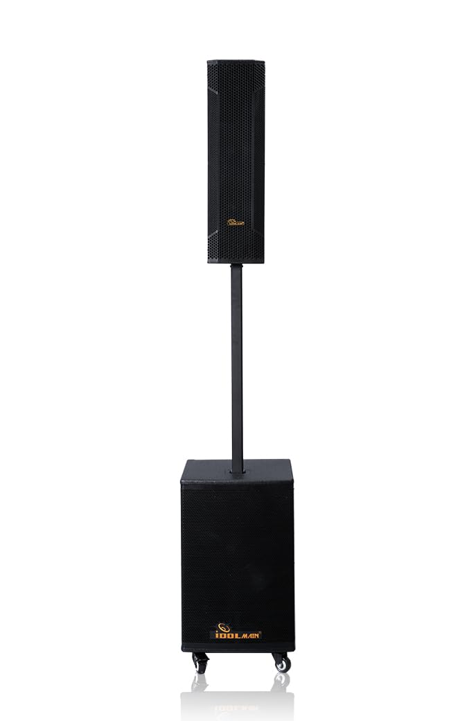 IDOLmain IPS-T3 4000W All-in-one Portable PA Tower Powered Speaker Karaoke System, Black