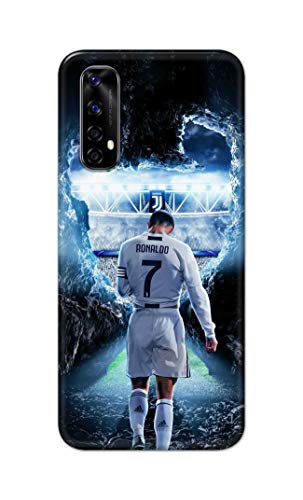 Image of Printed Hard Back Cover Case for Realme Narzo 20 Pro | Realme 7 | Realme Narzo 30 4G Back Cover (Footbal Legend) -1302