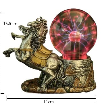 Lampada a Sfera Palla al Plasma Palla Leggera ， Palla a induzione elettrostatica a Forma di Carrozza USB ， per Halloween