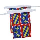 AZ FLAG - Guirlande Drapeau Bourgogne - 6 Mètres Avec 20 Fanions Bourguignon - France De ...