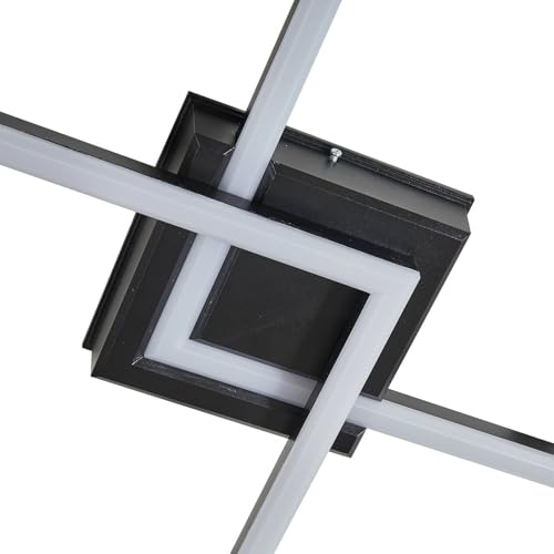 Plafonnier extérieur LED Finian à intensité variable noir pour un éclairage sur mesure - 7