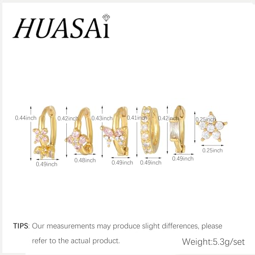 Small Stud Hoop Earrings for Women Trendy Gold Huggie Earring Sets for Multiple Piercing Dainty Earring Stacks Cartilage Earring Jewelry Gifts3