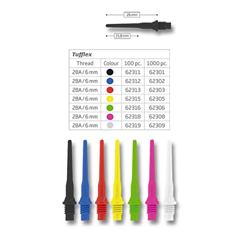1000 Pointes De Fléchettes Plastique Keypoint - Filetage 1/4 BSF - Pour Fléchettes électroniques - Neuf