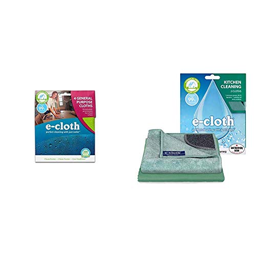 E-Cloth General Purpose - 4 cloths & Kitchen Cleaning - 2 cloths