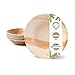 BIOZOYG Palmware Servizio da Tavola in Foglie di Palma I 200 Pezzi Piastra di Palma Rotonda Ø 18cm I Stoviglie biologiche biodegradabili Stoviglie da Festa Stoviglie monouso compostabili