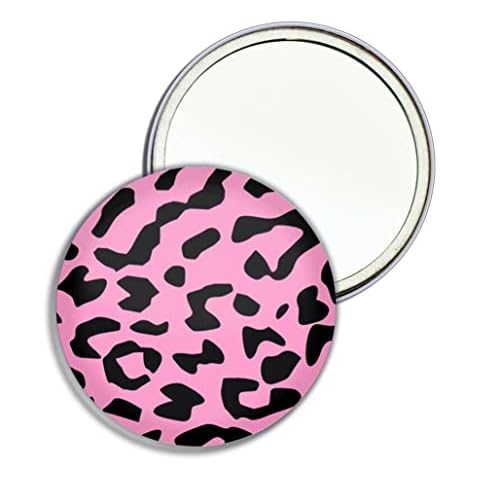 Pink Leopard Print 77mm Compact Mirror Cover