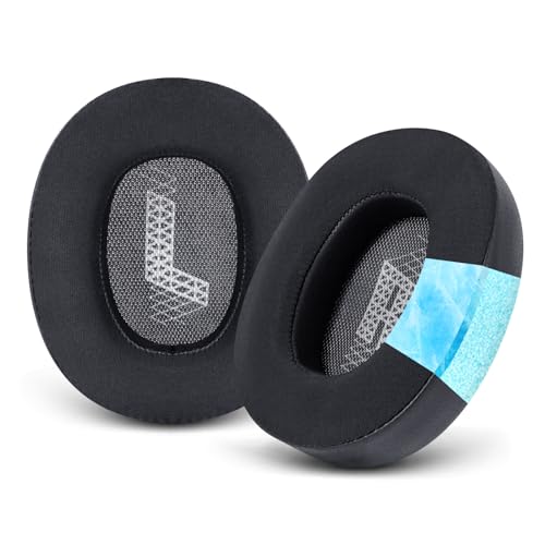 GVOEARS Cooling Gel Replacement Ear Pads for JBL Live 650/660BTNC E65BTNC Headphone, Ear Pads with Memory Foam and Breathable ICE Silk Fabric (Black)