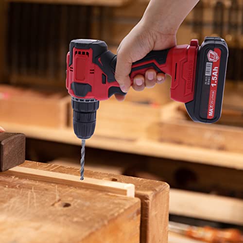 Bazargame Akkuschrauber 21V Bürstenloser Hammerbohrer 1580W Akku Schlagschrauber Brushless 25 Gänge Akku Bohrmaschine Set Mit Tragbarer Koffer – Bild 4