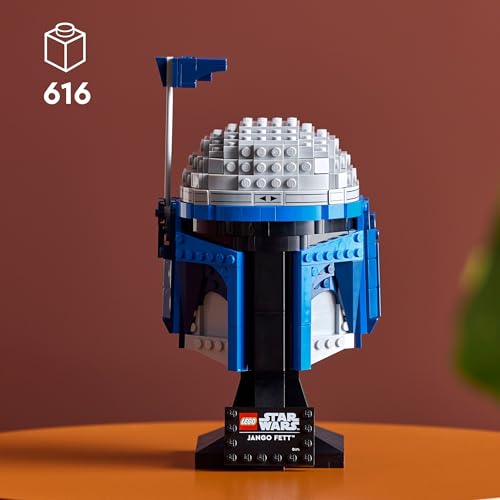 Image of LEGO Star Wars Jango Fett Helmet, Buildable Model Kit for Adults 75408