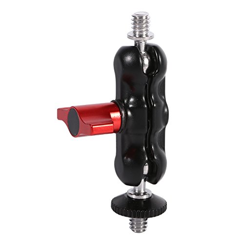 Bras Magique pour Reflex Numérique, Adaptateur de Support de Bras Double Rotule Multifonction avec Support de Chaussure et Vis 1/4 Pouce pour Moniteur LCD/lumières LED