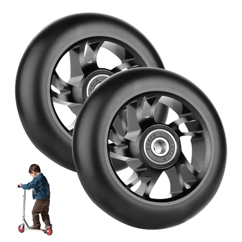 Roues de Trottinette, 2 Pièces Roue de Trottinette Freestyle, Stunt Scooter Wheel, Scooter Replacement Wheels avec ABEC-9...