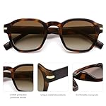 SOJOS Vintage Retro Square Polarized Sunglasses Men Standard Fit Trendy Womens Sun Glasses SJ2382 - Image 5