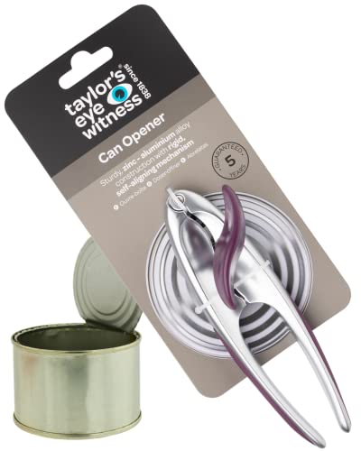 Premium 2-in-1 Manual Can Opener, Taylors Eye Witness, Easy to Use Tin Opener