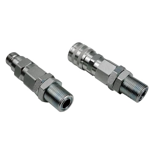 Image of Hydraulic Quick-Connect Coupler Compatible with John Deere 332 326D 280 332D 325 333D 270 328 328D 260 Replacement for AT312877 KV13884