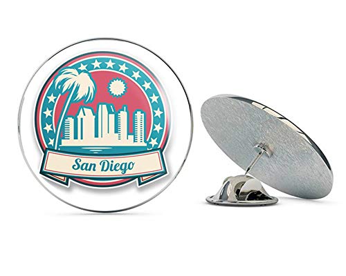 San Diego USA America Round Metal 0.75