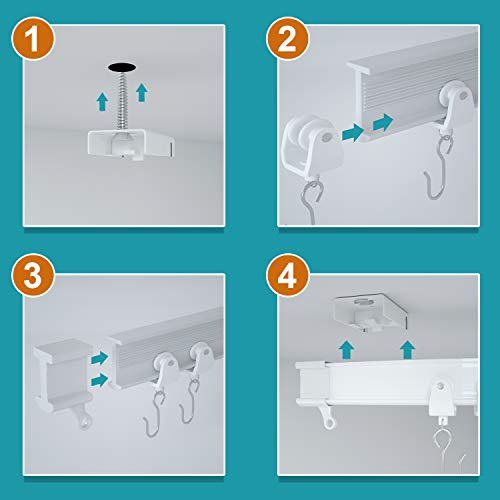 NeatiEase Binario per Tende Arricciate (10M)