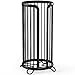 Bunoxea Toilet Paper Holder Stand, Freestanding Toilet Tissue Organizer, Minimalistic Storage Solution, Reserve Mega Rolls-Modern Black