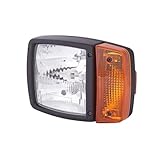 HELLA 1SA 996 120-451 Hauptscheinwerfer - 12V - Anbau - Lichtscheibenfarbe: gelb - Stecker: AMP - vorne links