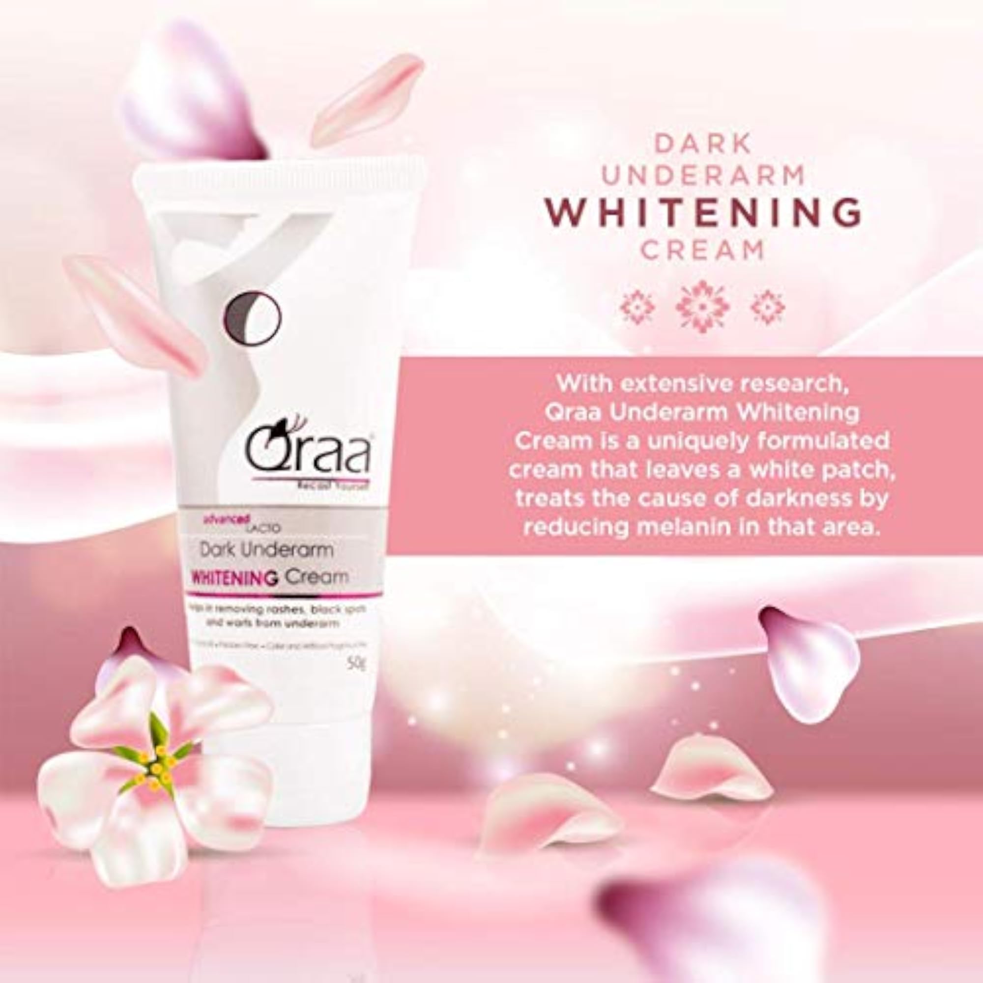 Advanced Lacto Dark Underarm Whitening Cream, 50g