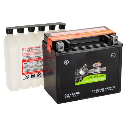 Image of Interstate Batteries YTX12-BS Powersports Battery 12V 10Ah 175CCA AGM