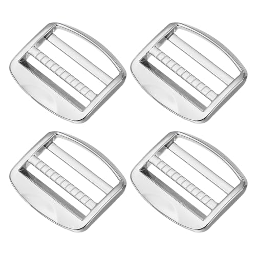 Boucle de verrouillage PATIKIL argentée en zinc pour maroquinerie