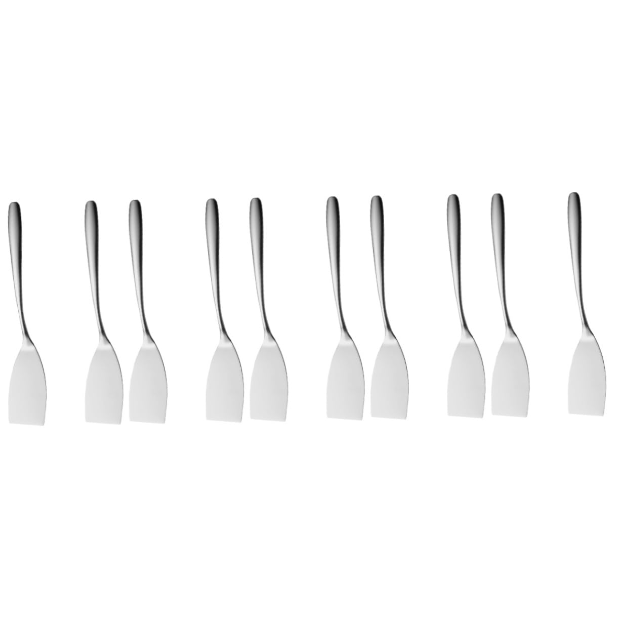 BESPORTBLE 10pièces Spatule Acier Inoxydable De Ustensile De Cuisine Polyvalent Pour Barbecue Et Repas Extérieur Design Moderne Et Compact