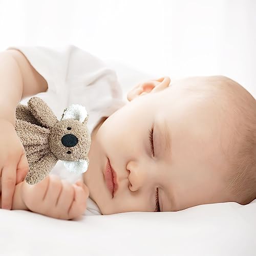 Image of Baby Brown Koala Soft Stuffed Animal Security Blanket, Plush Koala Character Lovey Blanket, Baby Shower /Nursery Gift, Newborn Infant Toddler Snuggle Blankie for Boys Girls, 14 Inches