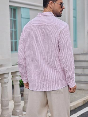 Image of Lymio Men Shirt || Striped Shirt for Man || Full Sleeve || Casual Style (Packs Also Available) (Crush-Lining-New)