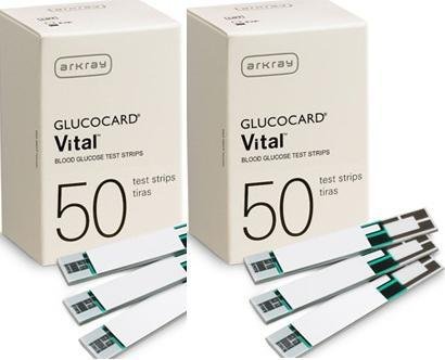 Arkray GlucoCard Vital Blood Test Strips 100 Strips