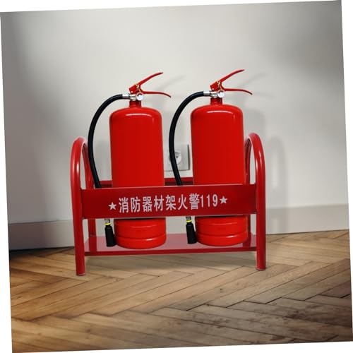 Support extincteur métal pour éviter les chutes avec une étagère robuste - 3