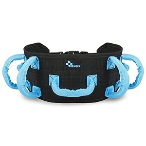 REAQER Transferriem, gangriem, transfergalgenriem, multifunctionele verzorgingsriem voor ouderen, gehandicapten, wandelen, veiligheidsondersteuning, 1 stuks