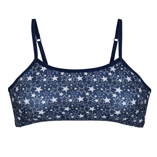 Image of Popular Cotton Girls Training Bra - Crop Cami Training Bras for Girls with Adjustable Straps. Cotton Bra Pack.