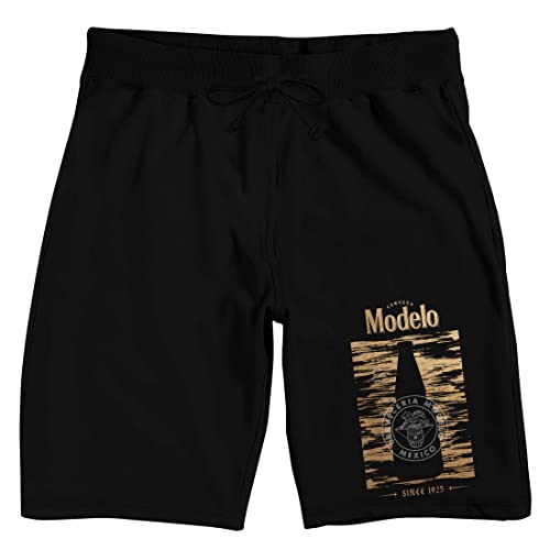 Bioworld Modelo Cervereria Mexico Since 1925 Men's Black Sleep Shorts