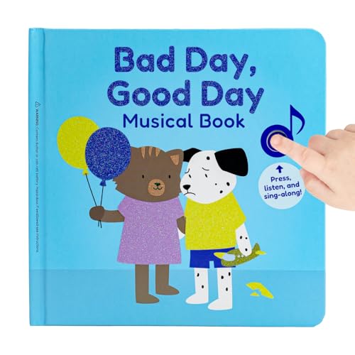 Image of Cali's Books Bad Day, Good Day Emotions Books by Mother Moon - Feelings Book for Toddlers 1-3, Musical Books for Kids, Interactive Toddler Sound Book, Montessori Learning Music Toys