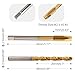 M7 x 1 Spiral Point Thread Tap with 6.0mm Twist Drill Bit Set,Metric Titanium Plated HSS 6542,High Precision Machine Threading Tool