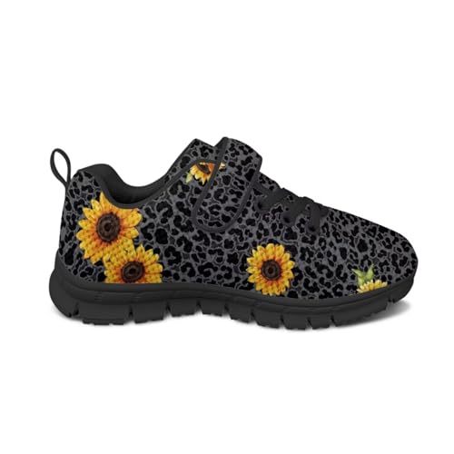 Highland Cattle and Cactus Shoes for Girls Little Kids Mesh Tennis Sneakers with One Strap Anti Slip School Athletic Sports Running Shoes2