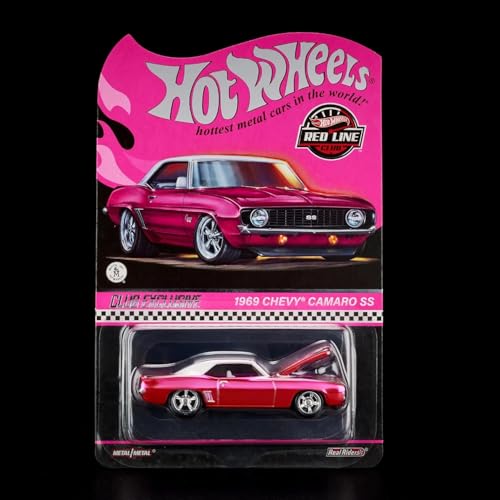 Hot Wheels 1969 Chevy Camaro SS Pink 1:64 miniatura 1