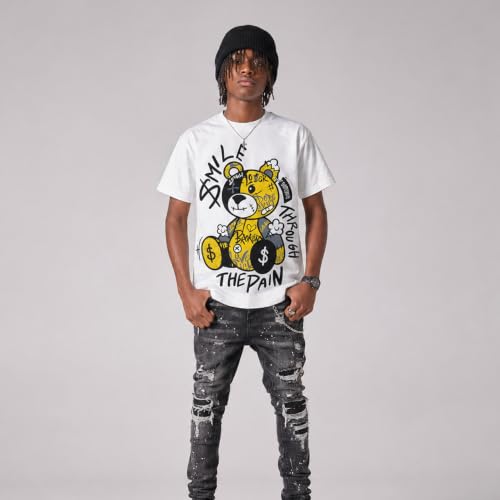 Image of DopeSkill Graphic Tee Streetwear Hip Hop Hypebeast Street Style Unisex T-Shirt Sneaker Colour Matching Shirts Cute Graphic